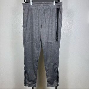 Spyder Active Men’s Gray Athletic Joggers with Zipper Details Size XL
